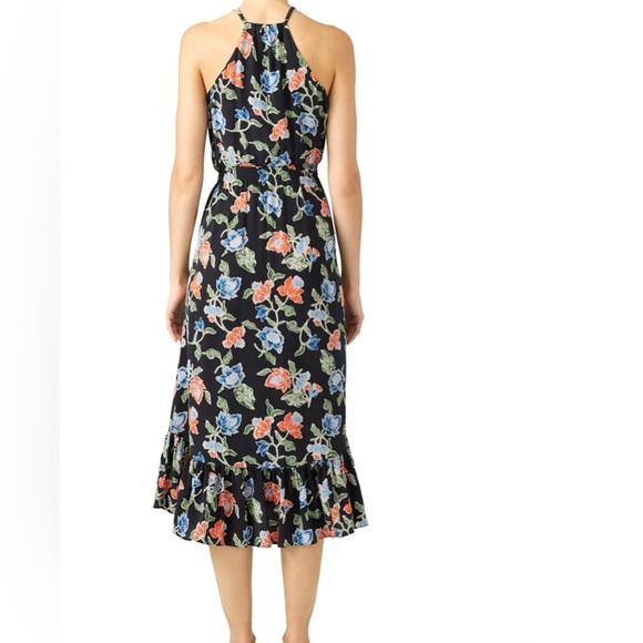 Joie Floral Deme Silk Midi Dress - Picture 3 of 7